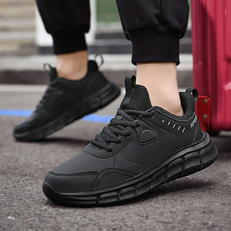 Men's Sneakers Classical Walking Shoes Casual Trekking Flat Sneakers Male Outdoor Jogging Shoes