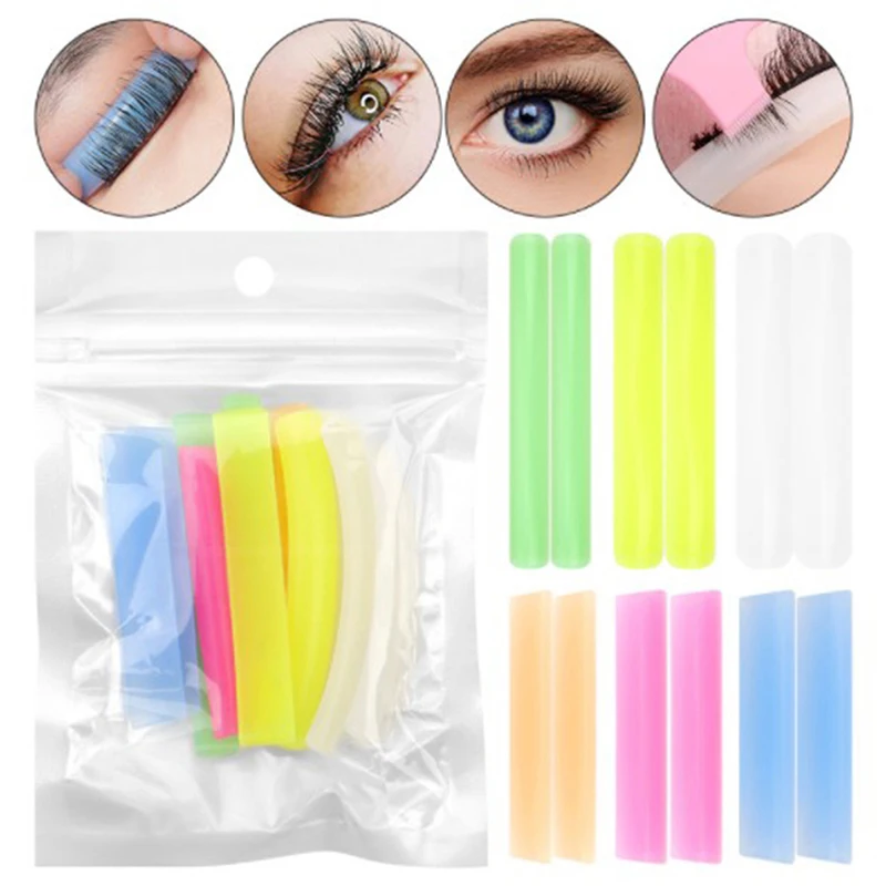 

Набор силиконовых подкладок для завивки ресниц, комплект аксессуаров 6 пар, гребень для чистки, инструменты для наращивания ресниц