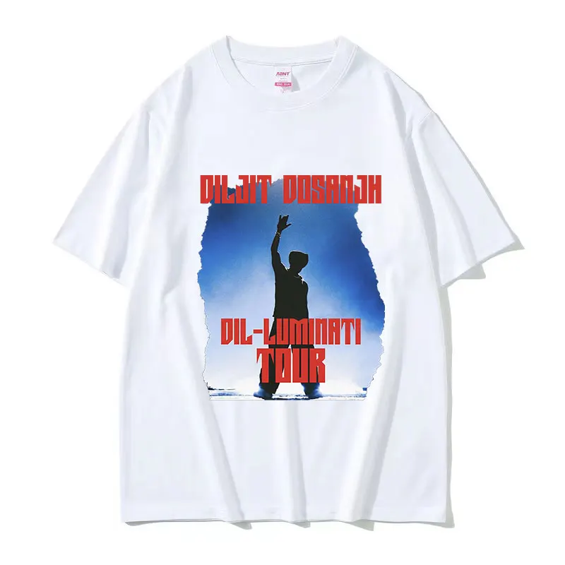 Diljit Dosanjh Dil-Luminati Tour 2024 графическая футболка Мужская модная одежда в стиле хип-хоп