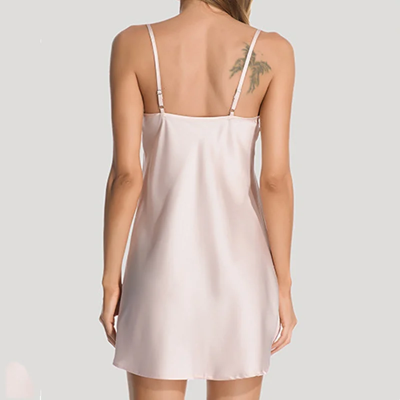 Ночная рубашка женская Termezy с V-образным вырезом и глубоким