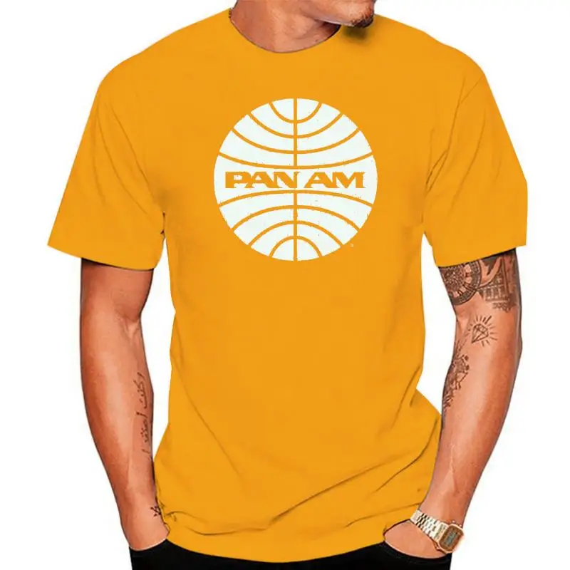 

Brookstone Pan Am Woman's Tee Shirt T-Shirt Retro Graphic Lightweight Blue Small