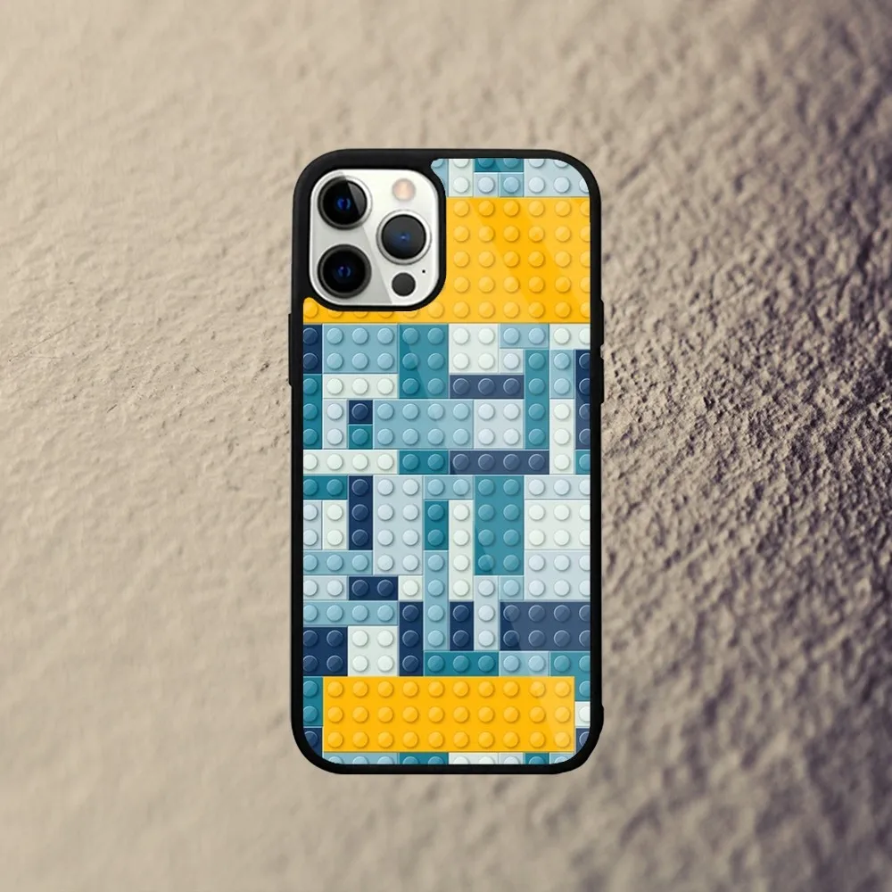 L-Legos блоки телефонный чехол для iPhone 15 14 13 12 11 Plus Pro Max Mini Magsafe Магнитная Беспроводная