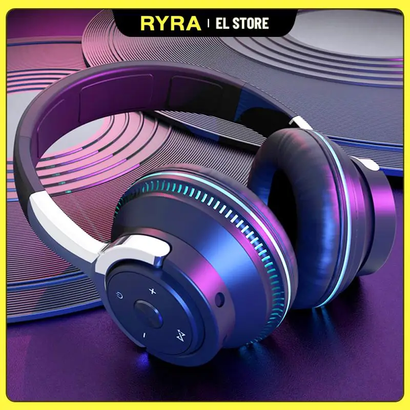 

RYRA Bass Wireless Headphones Portable Bluetooth 5.1EDR Headsets TWS Hi-Res Audio With TF Slot Aux Cable For Gaming Android IOS