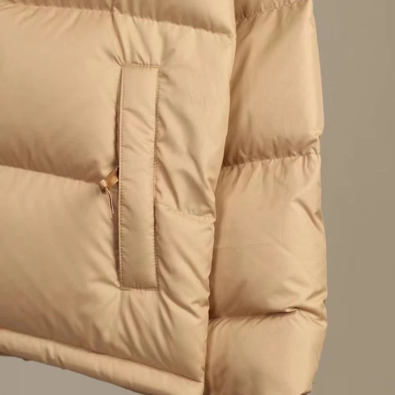 Winter New Style Down Jacket Embroidered Logo Warm Coat High Quality Heavy Weight Cashmere Men's Clothing is Customized Unesix