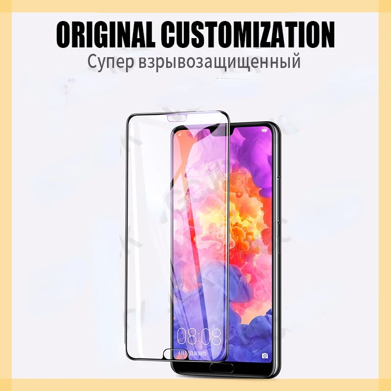 11D Protective Glass On For Huawei P20 Pro P10 Lite Plus Screen Protector Glass P30 P40 Lite E P Smart 2019 Tempered Glass Film