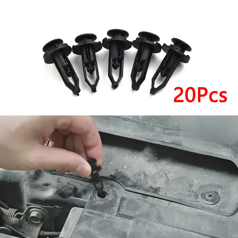 

20 шт., 9 мм, автозастежки, зажимы для бампера, крыла, арки для Toyota Corolla Camry Rav4 Avensis Auris Hilux Yaris Prius Reiz