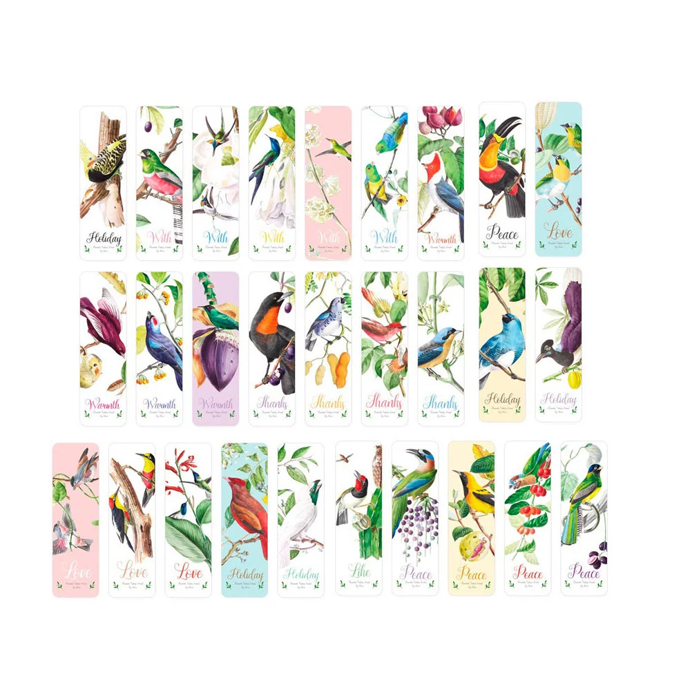 

28Pcs Paper Bookmarks Vintage Paper Bookmarks Flower Paper Chinese Style Bookmarks for Kids Student School Office Home