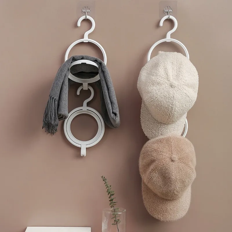 

Scarf Bag Storage Rack Hat Sorting Storage Rack Hook Baseball Cap Rack Organizer Storage Door Closet Hanger for Bedroom