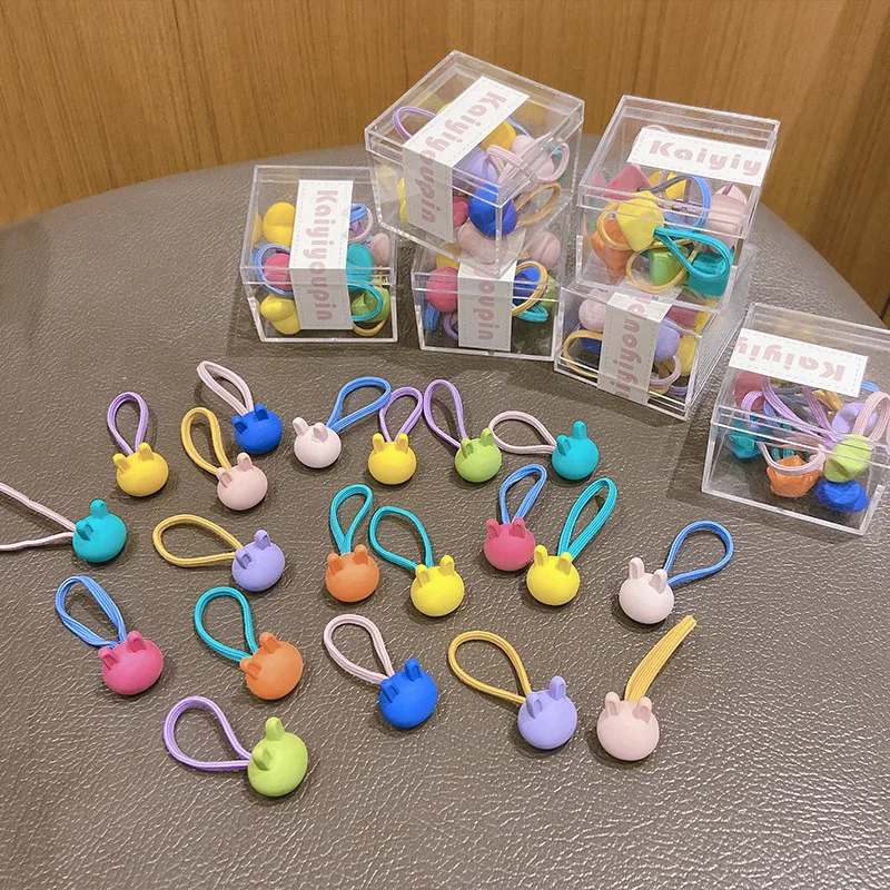 

Rubber Bands Kids Accessories Elastic Hair Girl Lugs Bunny Ears Tiara Frog Ribbon For Hair Band Kawaii Baby Sweets Cute Fashion