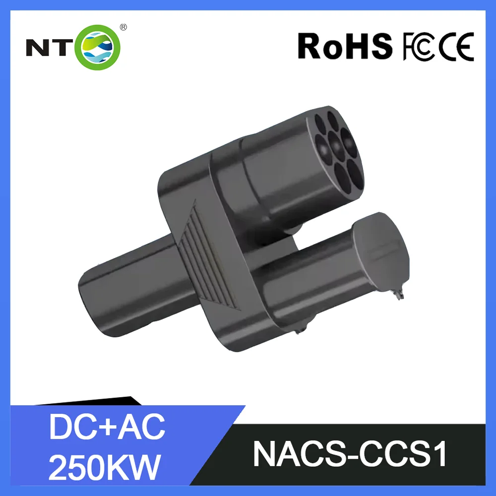 Адаптер NTO CCS2 к NACS AC+DC подходящий для комбинированного адаптера Tesla Model 3/X/Y