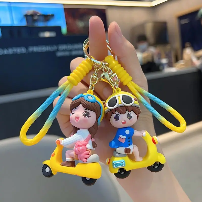 

Key chain female cute couple key chain pendant school bag pendant cartoon small gift