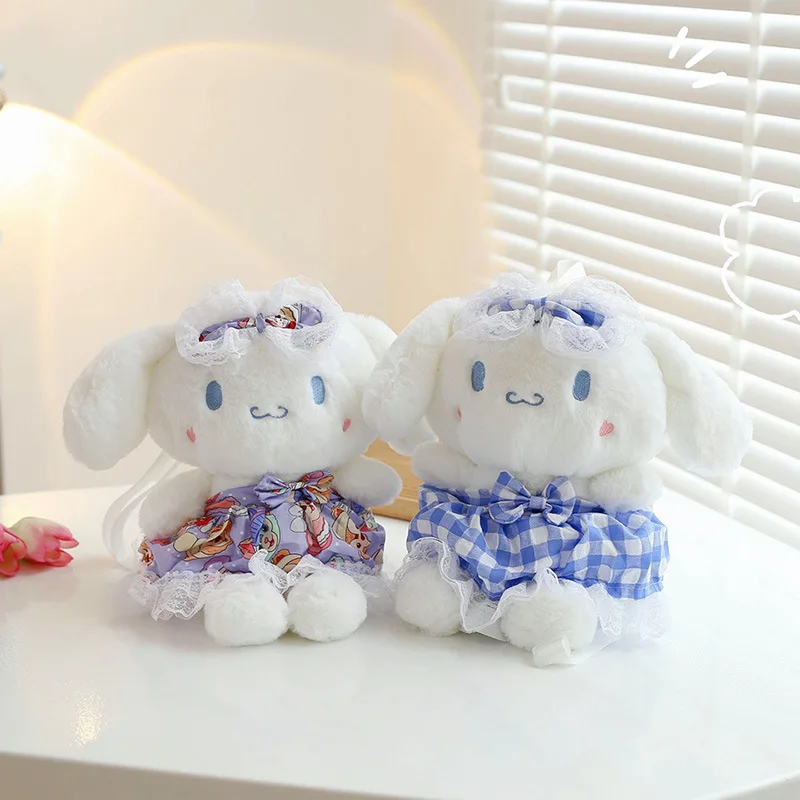 

Kawaii Cinnamoroll Sanrio Plush Bag MyMelody Handbags KtCat Kuromi Plushie Backpack for Girls Crossbody Bag Shoulder Bag Handbag