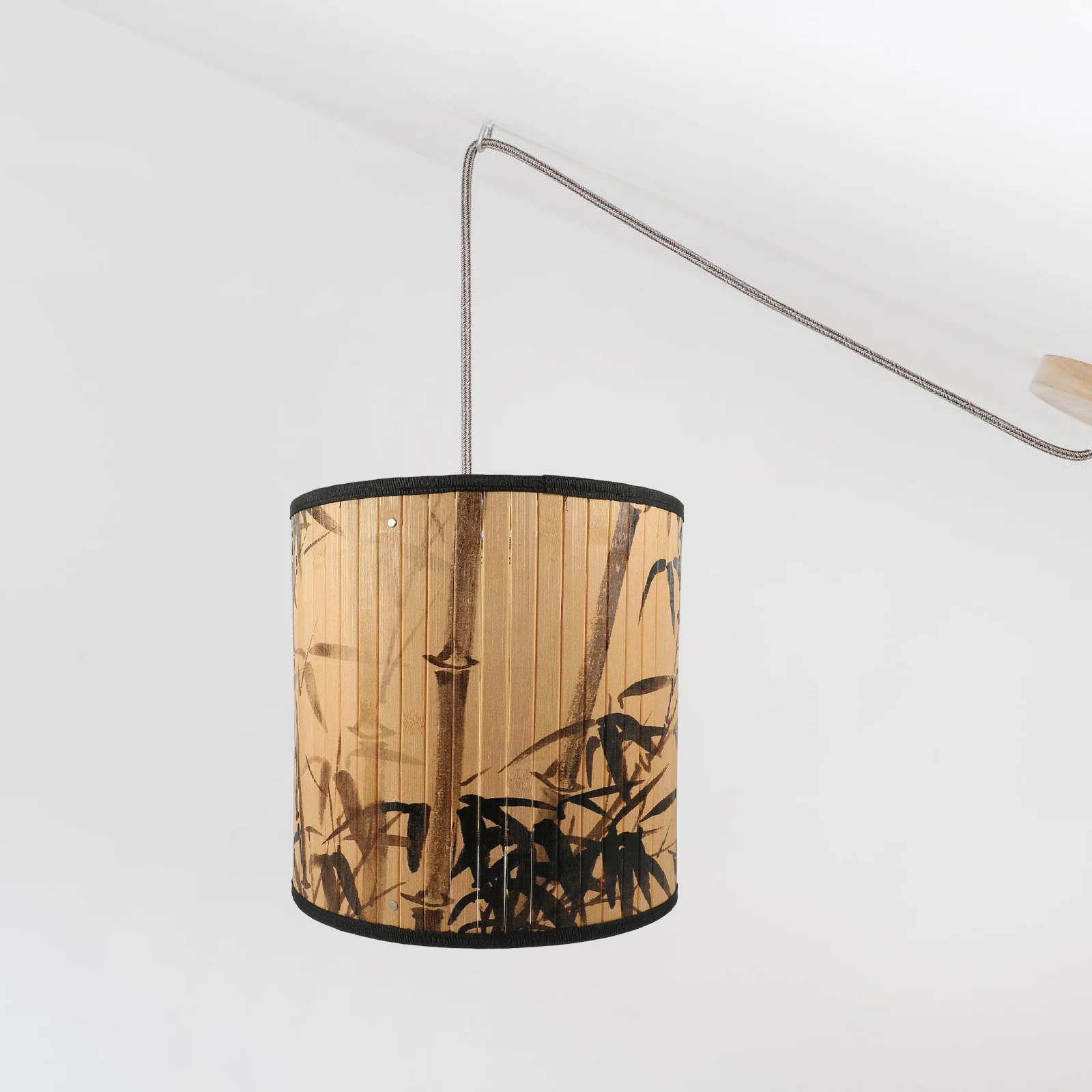 

Бамбуковый Чехол-абажур, тканый подвесной светильник, уникальные оттенки, подвесные только запасные части, лампы Candelabra