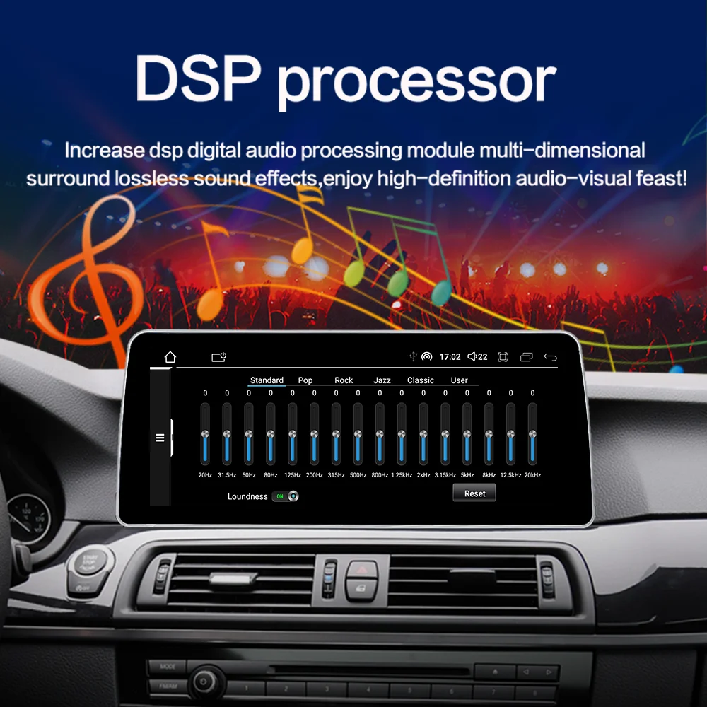 Новинка ID8 UI 12.3inc Система Android беспроводной Carplay авто для BMW 5 серии F10 F11 CIC NBT