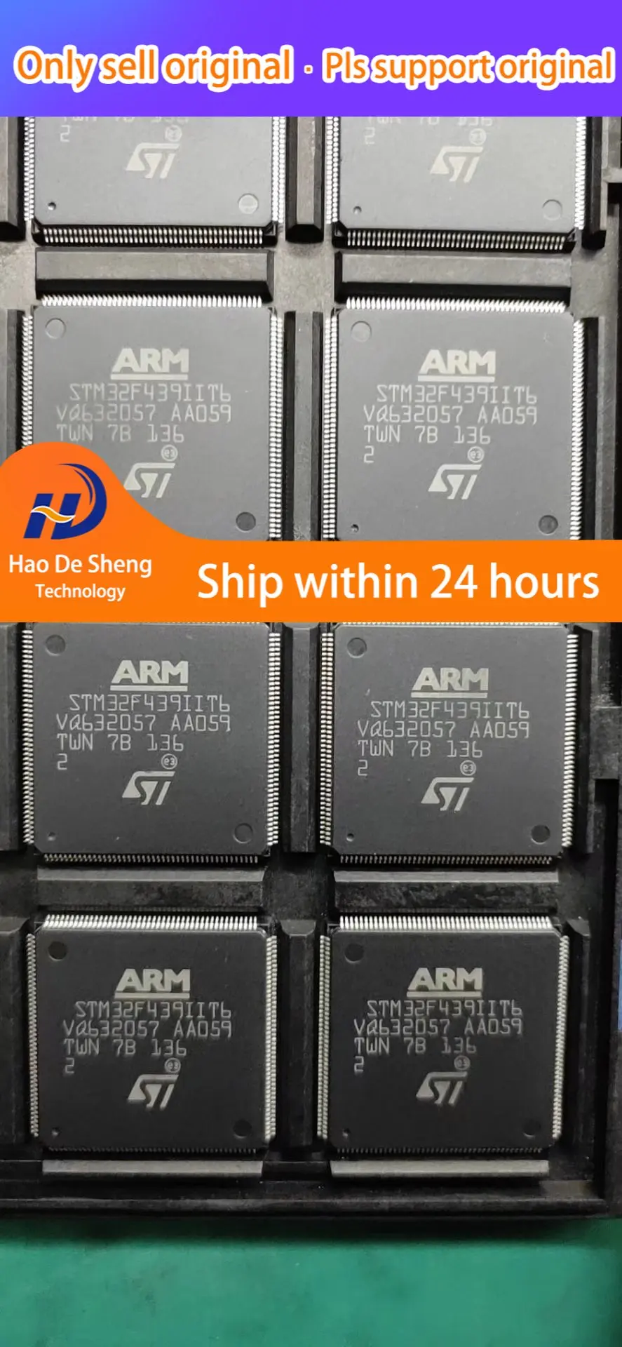 

1 шт./партия STM32F439IIT6 LQFP-176 новая Оригинальная фотография