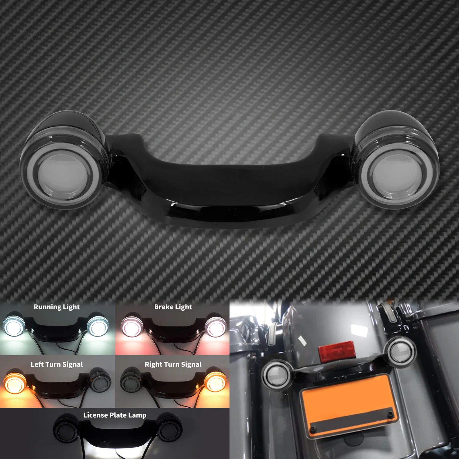 

Светодиодный тормозной светильник заднего поворота мотоцикла для Harley Touring 2010-2021 Street Road Glide Road King FLHX