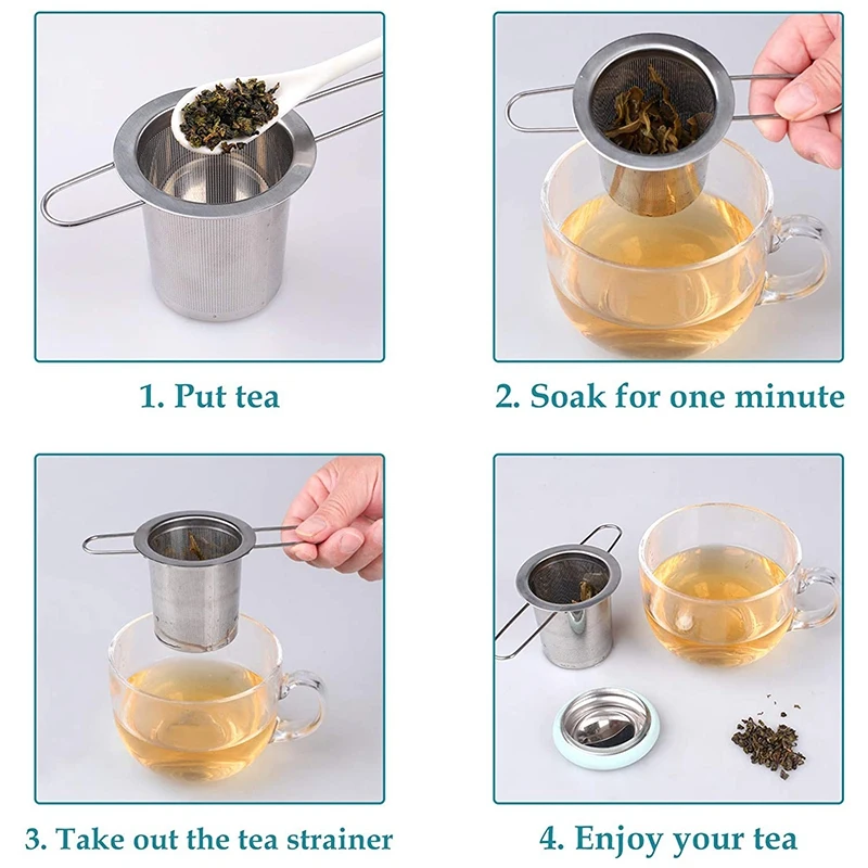 Заварочный чайник ситечко для чая из нержавеющей стали складная ручка фильтр с