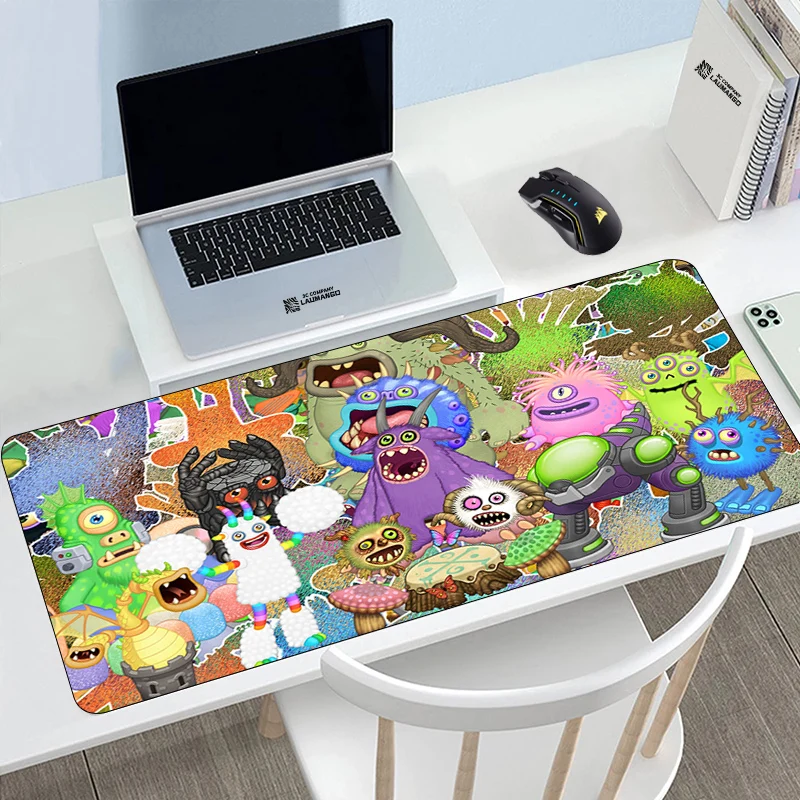 Mause Pad My Singing Monsters Mouse Mat Xxl Gaming Accessories Cute Gamer Cabinet Anime Desk Large Keyboard Kawaii Mousepad Mats