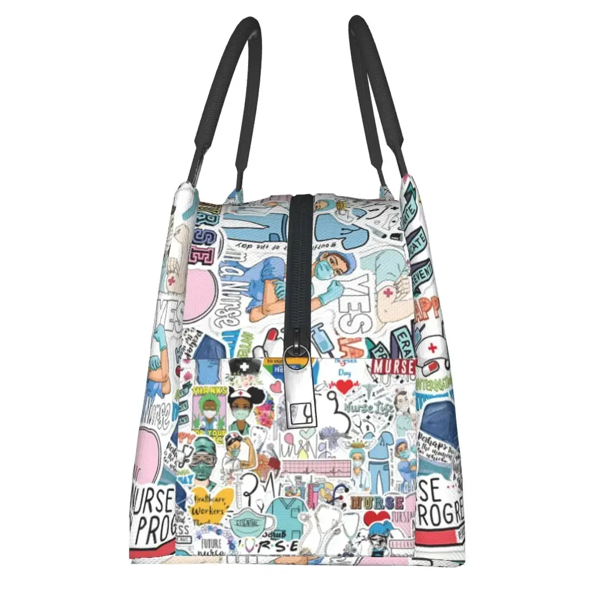 NOISYDESIGNS термосумка для обеда с принтом врачей и медсестер женская портативная