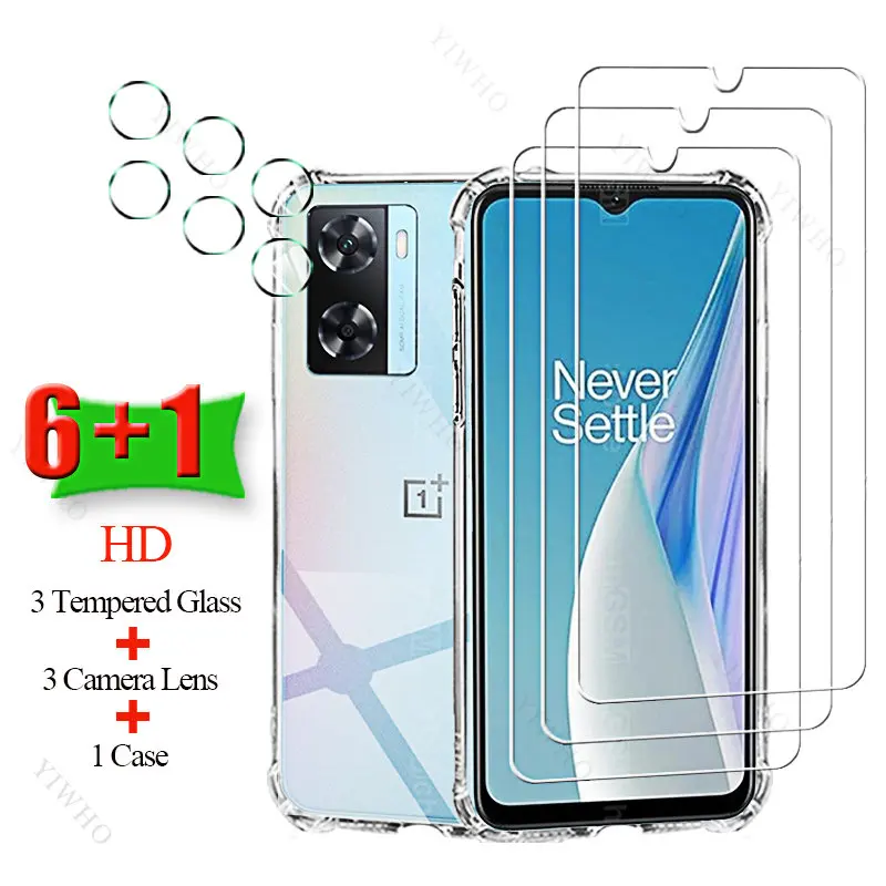 6 + 1 Защитная пленка для экрана из закаленного стекла OnePlus Nord N20 SE мягкий