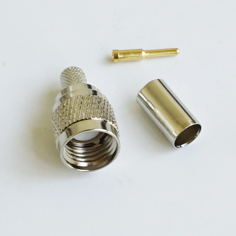 MINI UHF штекер RF коаксиальный коннектор обжимной соединитель для RG58 RG142 RG223 RG400 LMR195