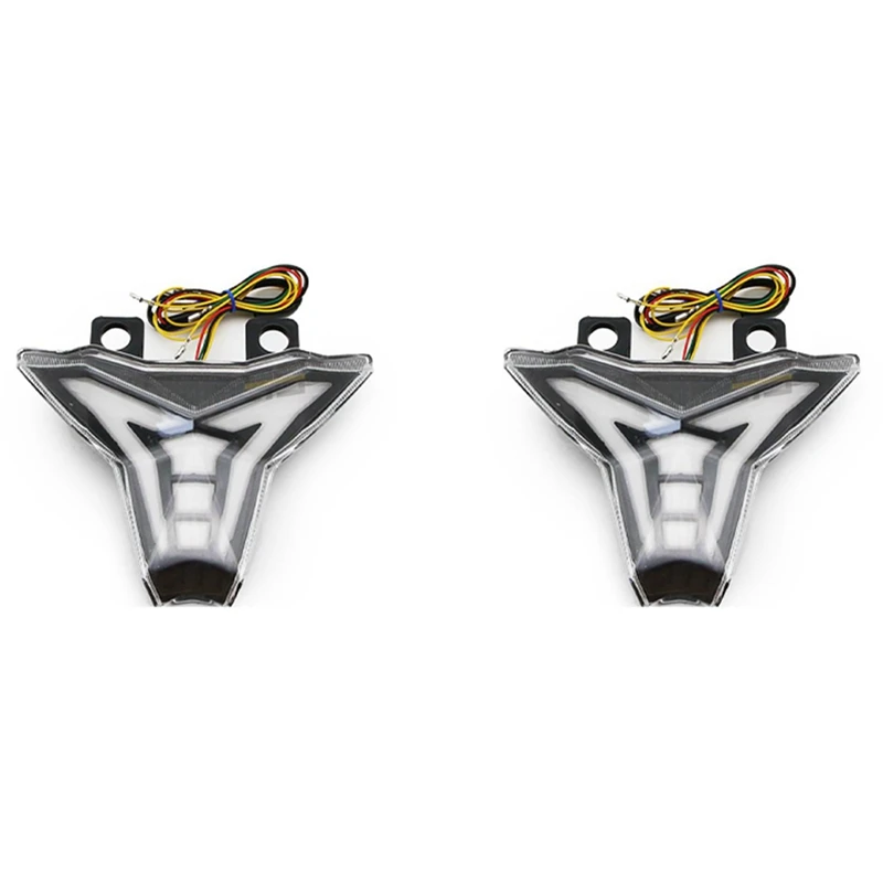 

2X Rear LED Integrated Tail Light Brake Light Turn Signal Indicator For Kawasaki Z1000 Ninja 250 400 2014-2019