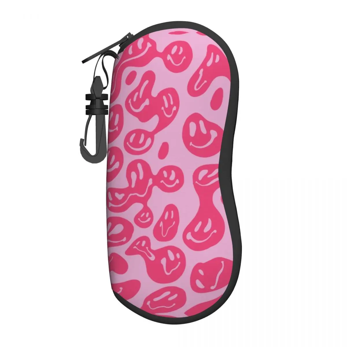 

Custom Pink Dripping Smiley Glasses Case Cool Pink Girl Purple Letter Aesthetic Smiley Shell Eyeglasses Case Sunglasses Box