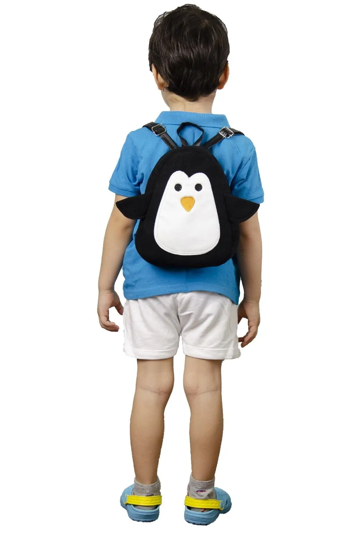 

Cute Penguins Pelusa Children's Mini Backpack Black Cool Kids Cute Light Small Children Toys Daily Use