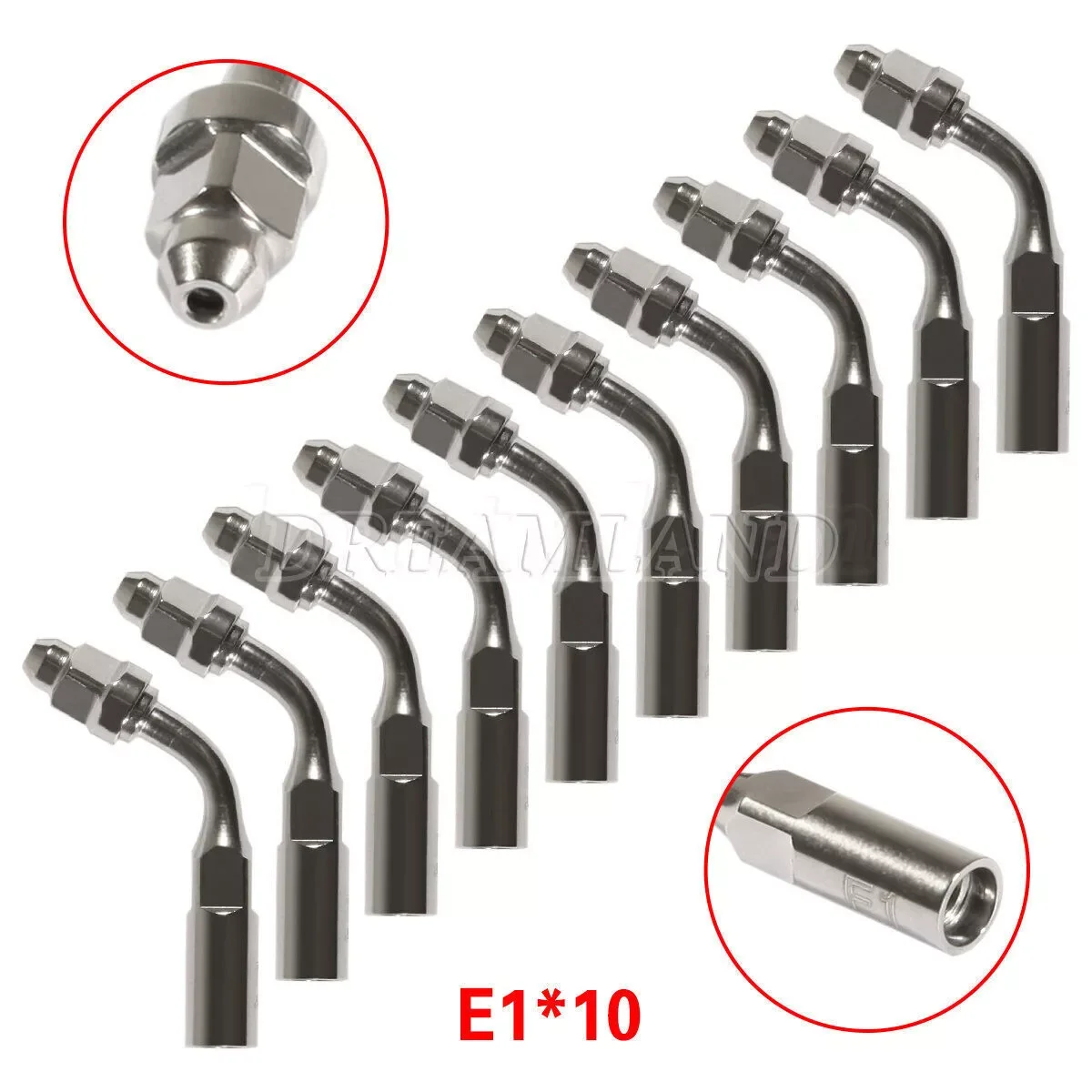 1-10 шт. эндо-вставка для стоматологического скалера E1 120 ° Угол наконечника