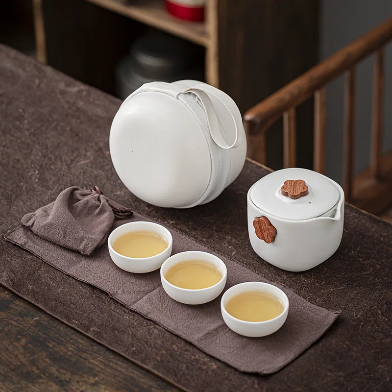 

Дорожный чайный набор, чашка с двумя или тремя чашками, простая и портативная быстрая чашка, автомобильный портативный столовый чайник