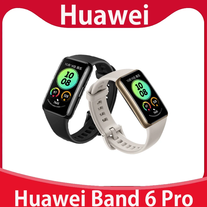 

Huawei Band 6 Pro Smart Band Blood Oxygen 1.47'' AMOLED Screen Heart Rate Tracker GPS Smartband NFC 2 Weeks Battery Life