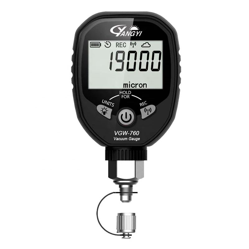 

Wireless Digital Vacuum Gauge Vacuum Meter Pressure Gauge VGW-760 with Alarm 8 Units