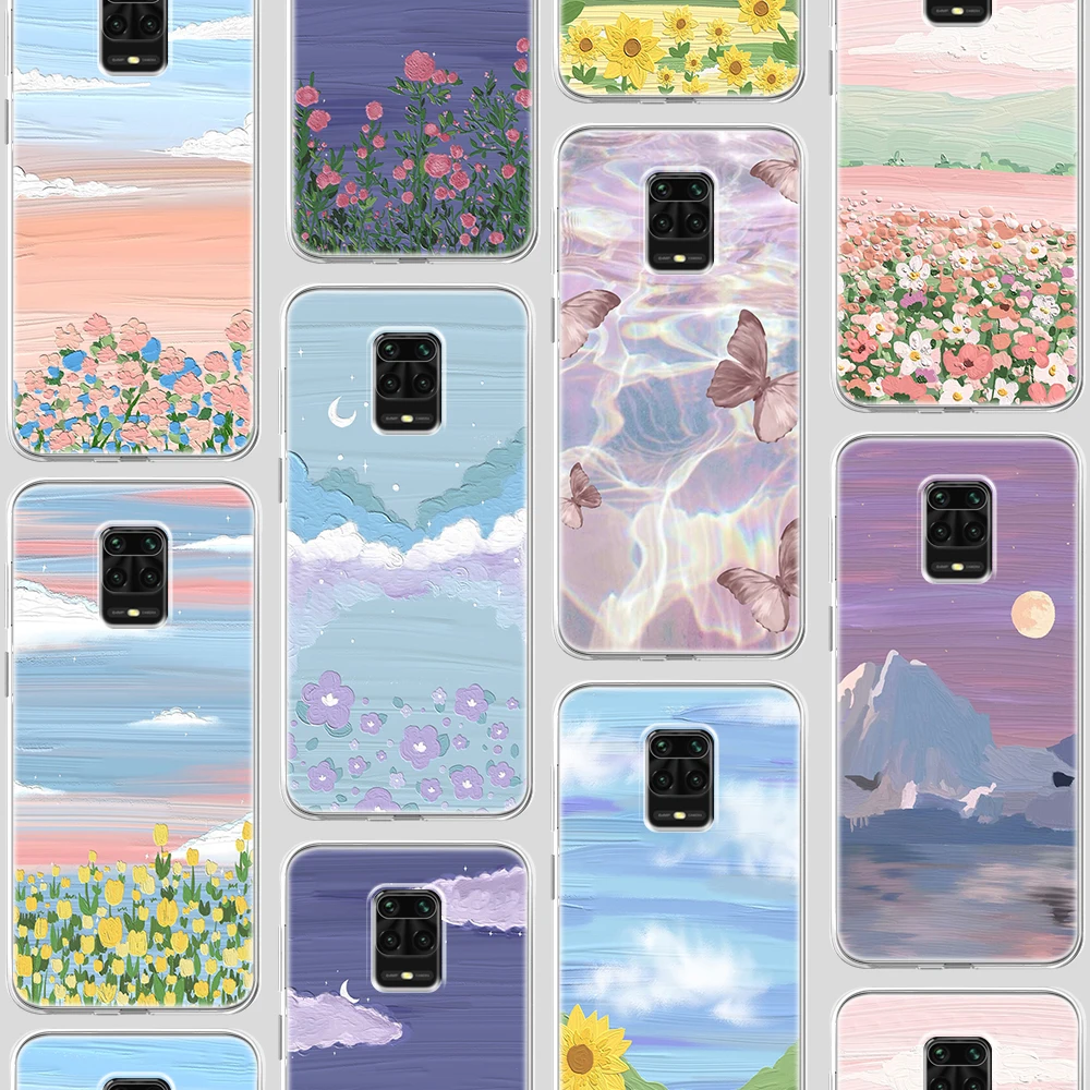 

ciciber Leaf Painting Case For Xiaomi Redmi Note 9 9S 9T K30S 9A 8 8T 9C 8A 9i 7 7A 6 6A K30 K20 Poco F2 X2 Pro Prime silicone