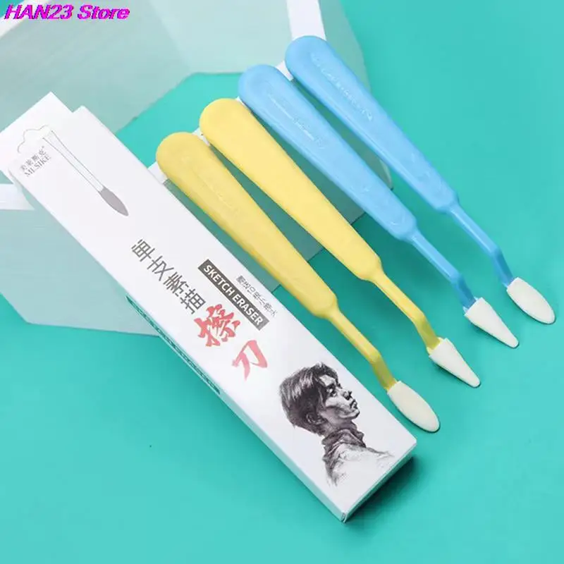 

New 10pcs Art Sketch Wipe Knife Washable Sponge Wiper Highlight Artist Drawing Correction Detail Eraser Pen Sketch Clean Tool