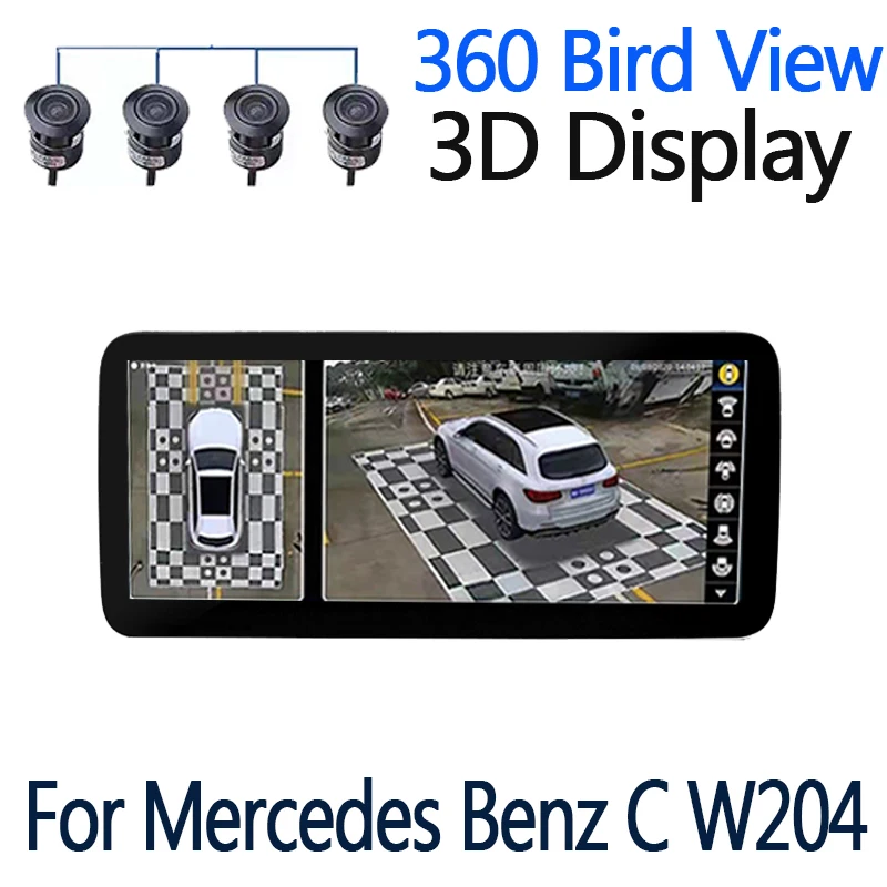 

Автомобильный мультимедийный плеер для Mercedes Benz MB C Class W204 2011 ~ 2014 4 Гб + 64 ГБ NTG 360 с функцией «вид с птицы», Android радио GPS Стерео навигация