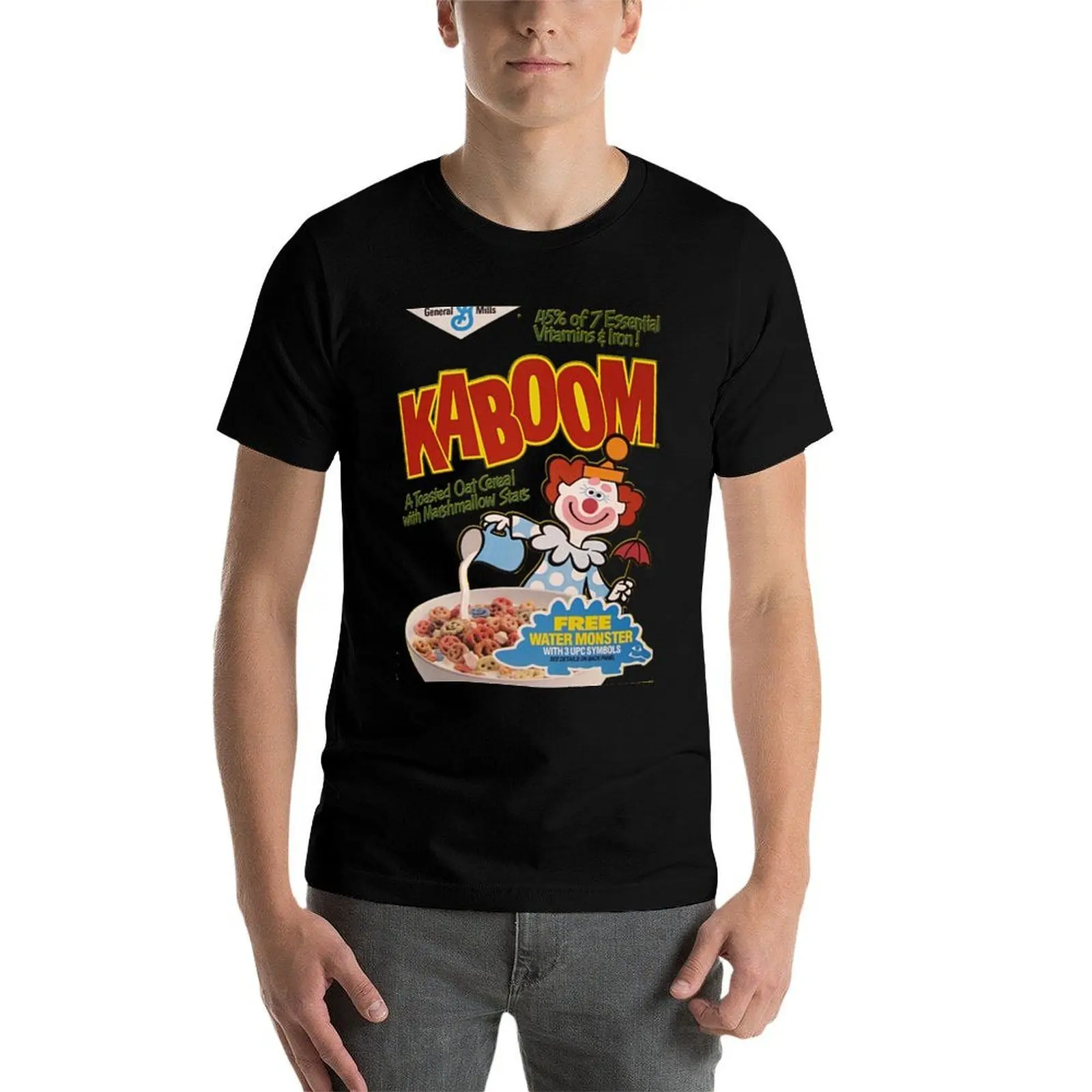 Фото Футболка Kaboom Cereal, мягкая повседневная хлопковая футболка с короткими рукавами №4