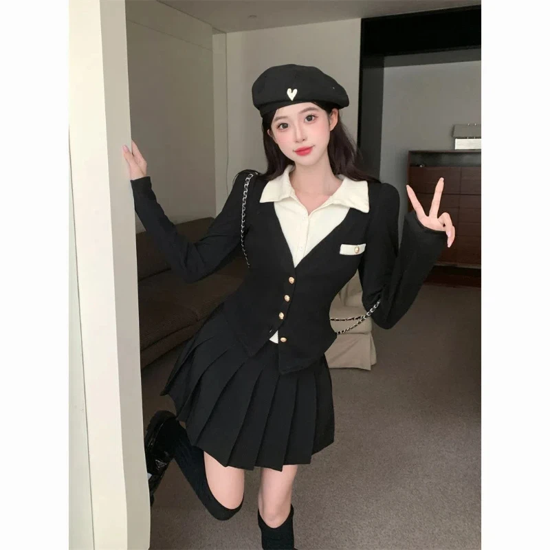 Женская футболка-поло с длинным рукавом воротником-поло