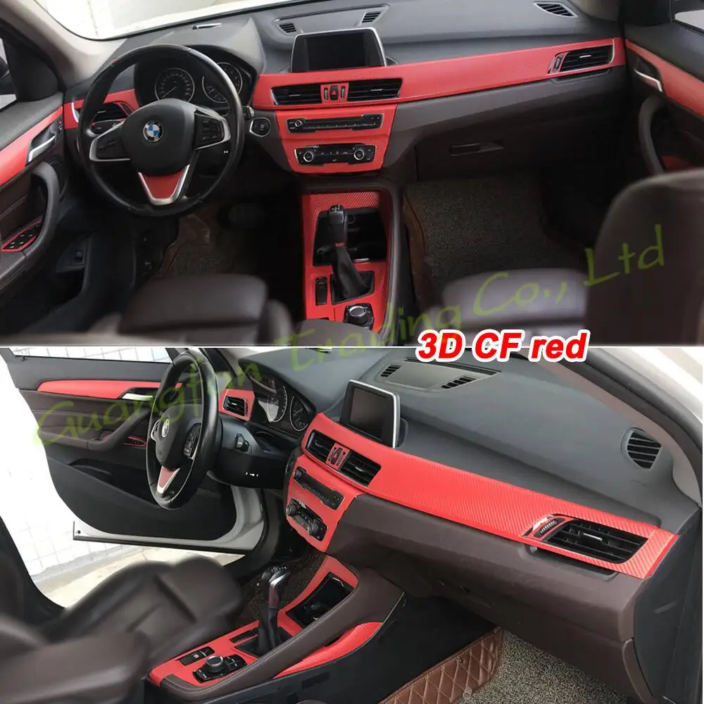 

Для BMW X1 F48 2016-2021 интерьерная Центральная панель управления дверная ручка 3D/5D наклейки из углеродного волокна Переводные картинки аксессуары для стайлинга автомобиля