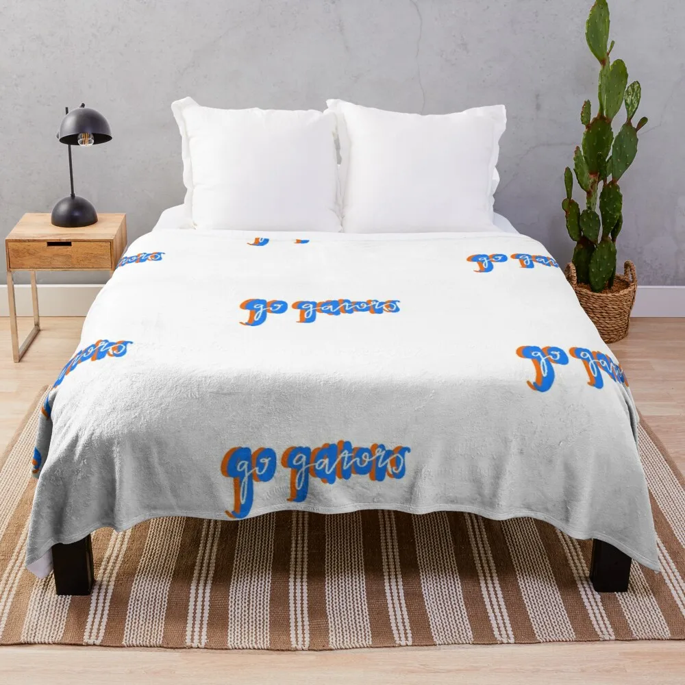 

Go gatorsThrow Blanket Sofa Throw Blanket Anti-Pilling Flannel Vintage Blanket