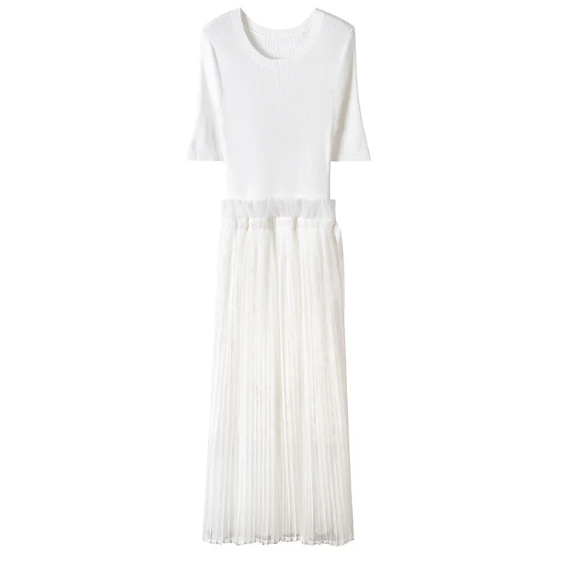 

Летние праздничные плиссированные платья со шнуровкой для женщин, платье на молнии, мини-платье, вязаное шифоновое элегантное облегающее платье, женские платья