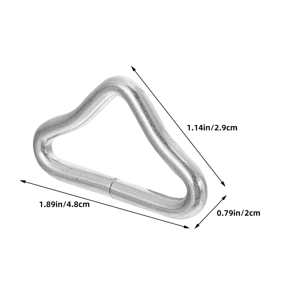 50 шт. кольца для батута накладные пряжки детей треугольные детали из