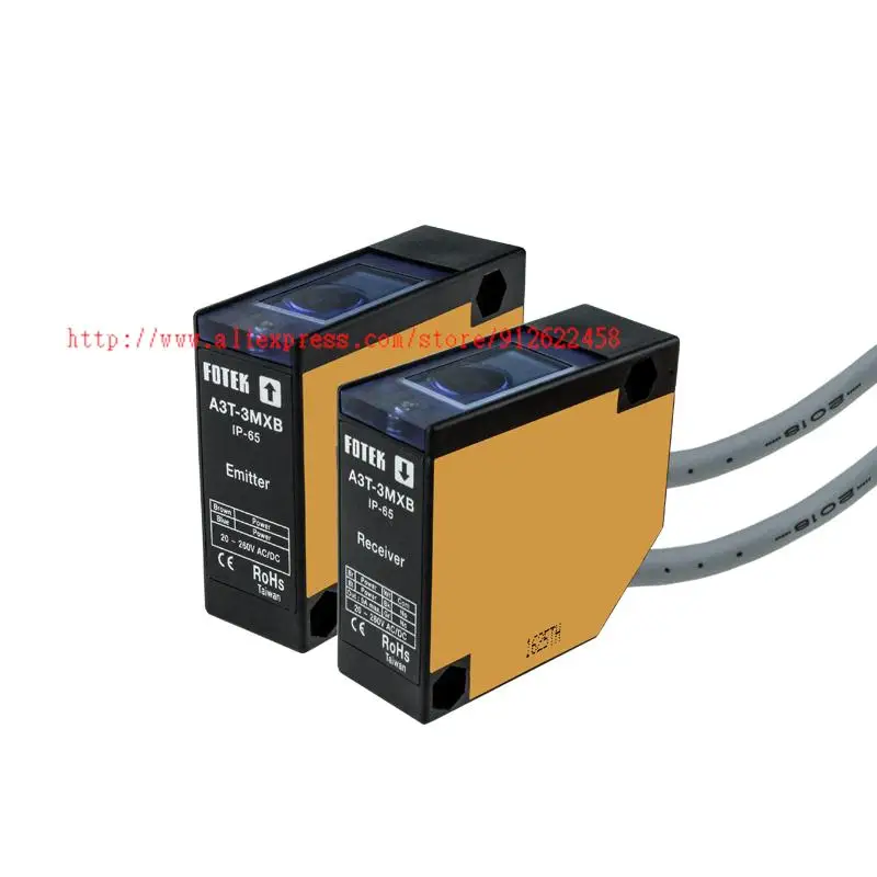 A3T-3MXB FOTEK NC Photoelectric Switch Sensor New &amp Original Thru Beam FREE POWER PHOTO SENSOR