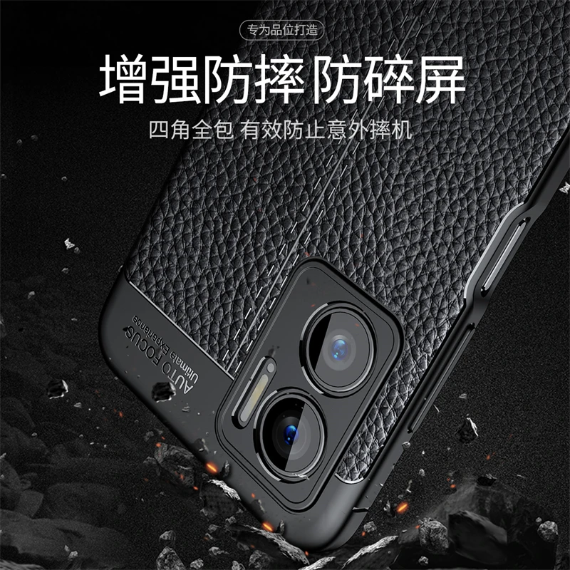 For Redmi 10 5G Case Cover Xiaomi Redmi 10 5G Capas Shockproof Armor New Phone Bumper Back TPU Soft Leather Fundas Redmi 10 5G
