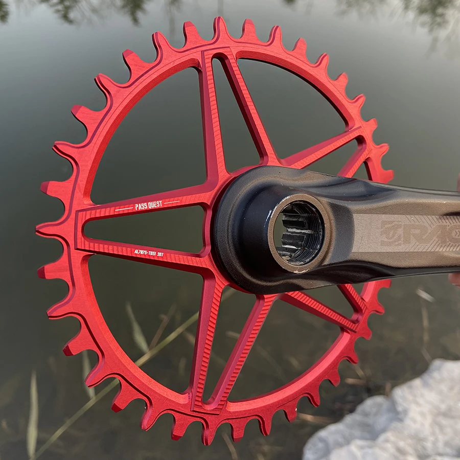 

PASS QUEST RACEFACE crank special positive and negative tooth width narrow tooth sprocket mountain bike sprocket race EASTON