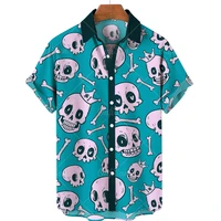 mens hawaiian shirts summer casual short sleeve shirts fashion street cool clothing party tops oversized shirts for men 5xl