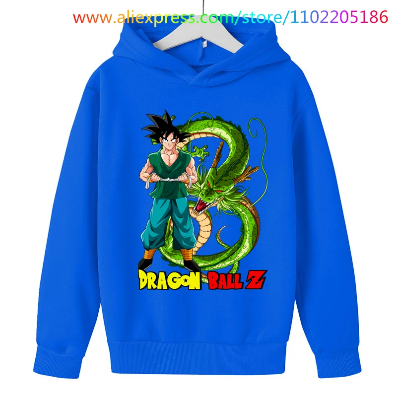 Baby Boy Clothes Goku Sweatshirt Hoodies Kids 3-14 Years Children Clothing Boy Clothes Girls Anime Hooded Kids Clothes Girls images - 6