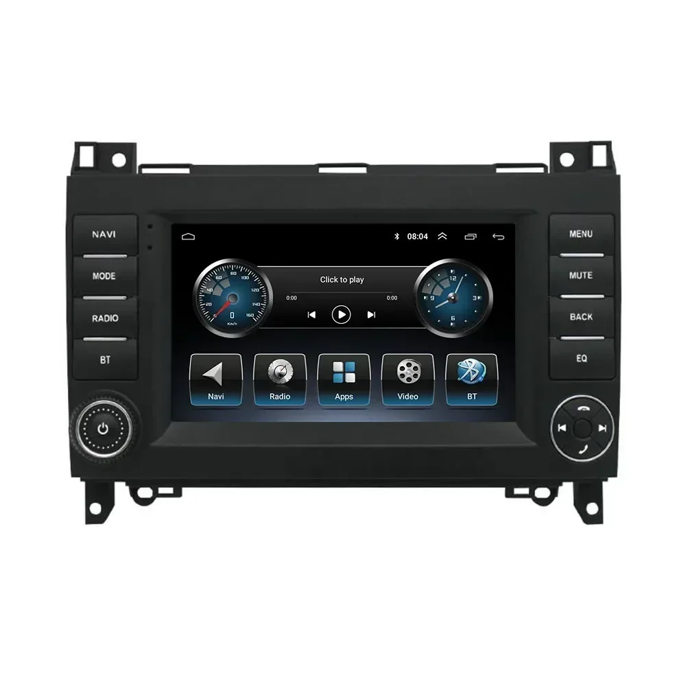 Автомобильный радиоприемник Android 13 QLED для Mercedes Benz B200 A B Class W169 W245 Viano Vito W639 Sprinter W906