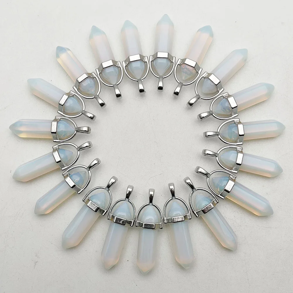 Модный натуральный драгоценный камень розовый кварц опал фиолетовый стеклянный