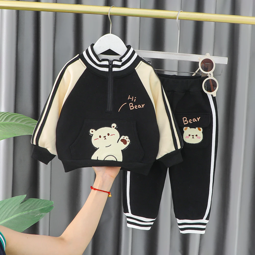 Комплект одежды для мальчиков детская плотная одежда Зимний новый модный стиль