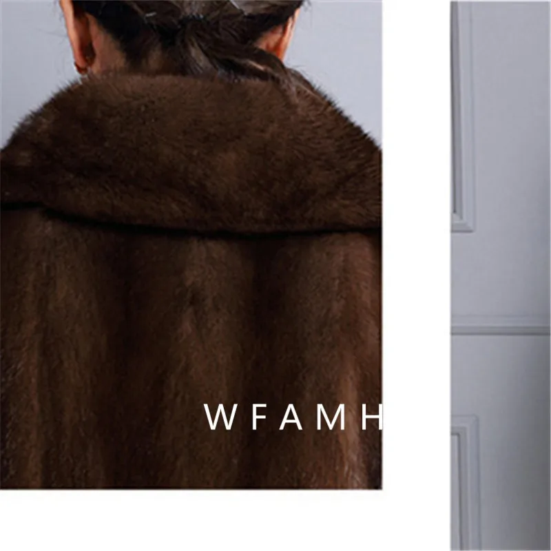 New Women's Winter Coat 2022 Coats Woman Winter 2022 Fur Mink Fur Thick Winter High Street Other Slim Real Fur Coats